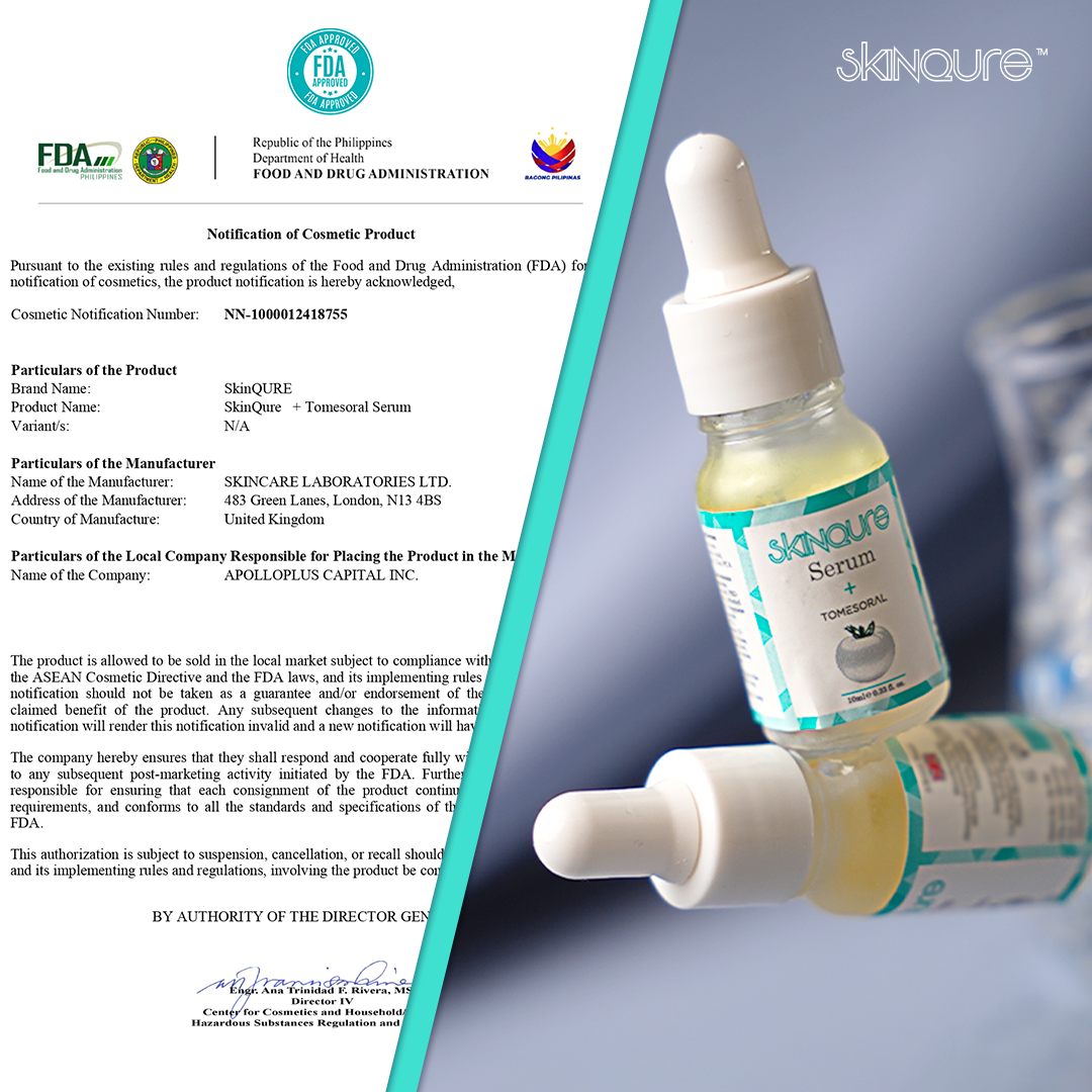 [1 bottle] SkinQure Anti-acne and Brightening Serum